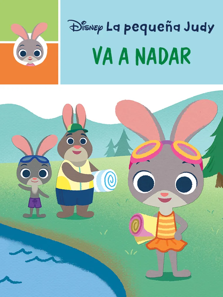 La pequeña Judy va a nadar